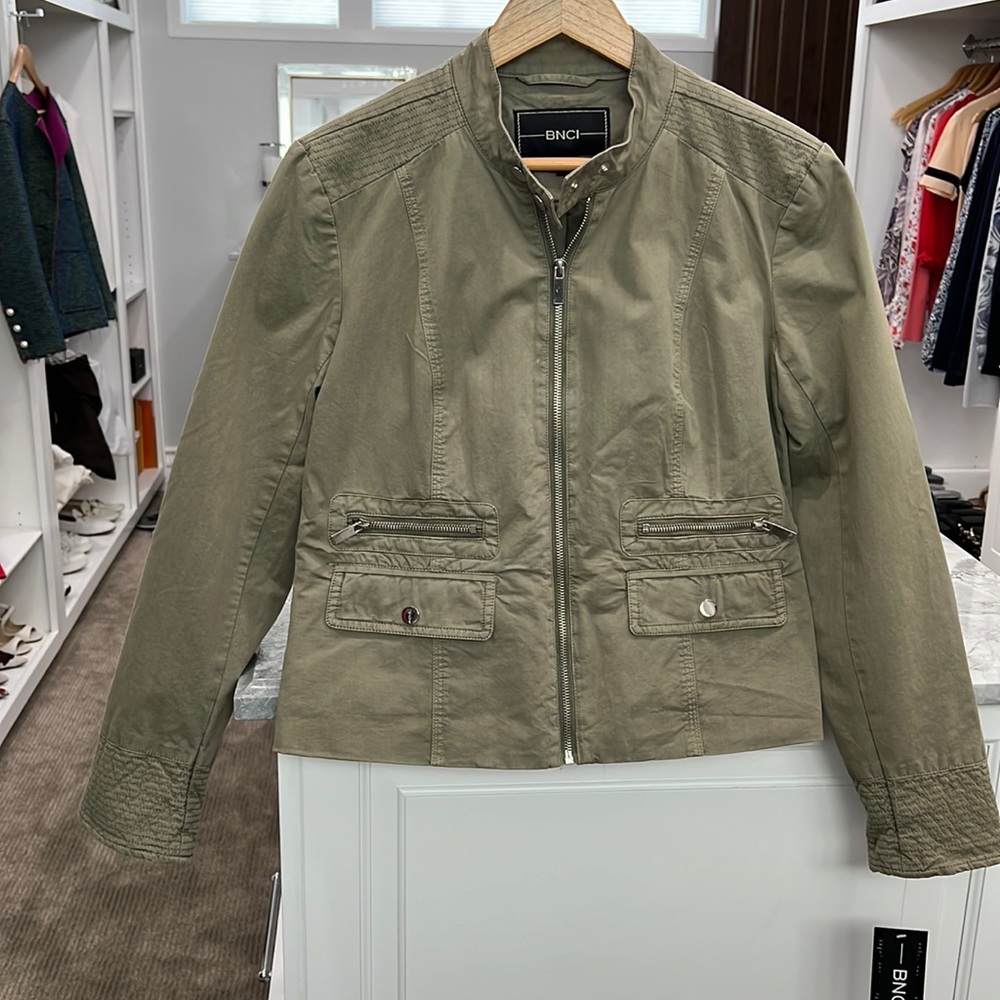 Faded army green jacket that’s is new with tags